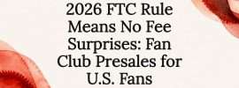 Decorative fan club presale title card